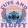 Junior's Women Lilo & Stitch Cute and Fluffy T-Shirt - image 2 of 4