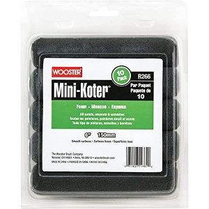 Wooster Genuine 6" Mini-Koter Foam 10-Pack Roller Cover - R266-6 - 1 of 3