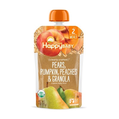 Happy Baby® Organics Clearly Crafted Pears Squash & Blackberries