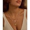 Layered Gold Shell Necklace With Conch & Starfish Pendant - Boho Non-Tarnish Summer Beach Vacation Jewelry Gift For Women - 3 of 4