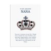 Anna-Kaci Purple Royal Monarch Queen Crown Crystal Rhinestone Brooch Pin with Family Gift Message Card & Envelope Jewelry Gifts - 2 of 4