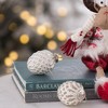 Whisen D3.9X4.3"H Christmas Ball Ornaments, Glass Decorative Hanging Ball Christmas Tree Ornaments, Set of 6 - 4 of 4