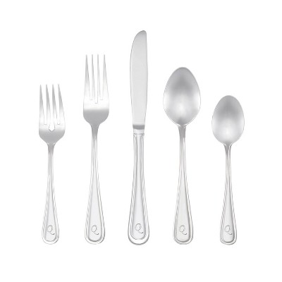 RiverRidge® 46pc Monogram Marina Silverware Set A-Z