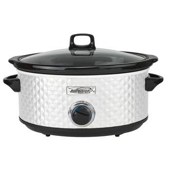  Crock-Pot 38501-W 5-Quart Round Smart-Pot Slow Cooker, White:  Home & Kitchen
