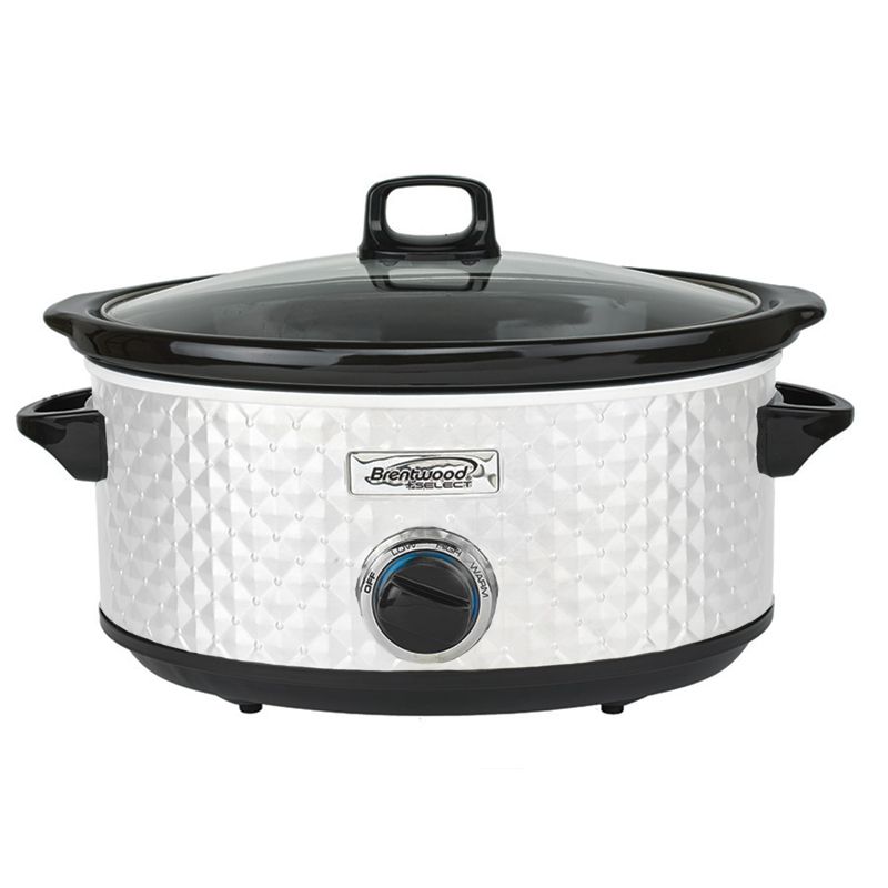 Brentwood Select 7 Quart Slow Cooker in White, 1 of 5