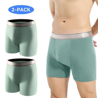 CARER 2pk Washable Incontinence Underwear for Men Reusable Leak-Proof Mens Incontinence Boxer - Medium Absorbency