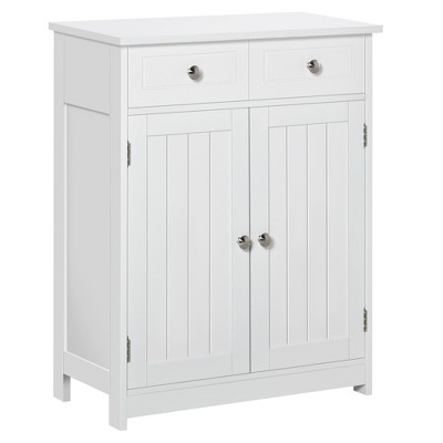White Free Standing Bathroom Storage Organizer Cabinet (6700-BT05W