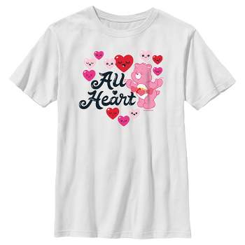 Boy's Care Bears Valentine’s Day Love-A-Lot Bear All Heart T-Shirt