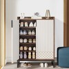 UbMelt 29.52 Inch Shoe Cabinet,Modern Freestanding 5-Tier Shoe Storage Organizer with Adjustable Shelves and 2 Doors for Entryway,Hallway,Closet - 2 of 4