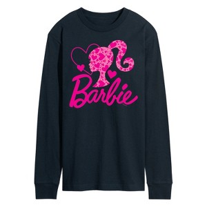 Men's - Barbie - Logo Hearts Long Sleeve Graphic T-Shirt - 1 of 4