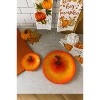 Transpac Glass 12 in Orange Harvest Fused Pumpkin Plate Set of 2 Fall Decorative Trays and Platters - 4 of 4
