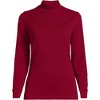 Lands' End Women's Relaxed Cotton Long Sleeve Mock Turtleneck - 3 of 3