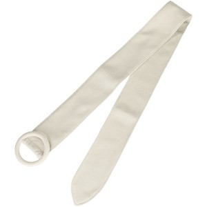INSPIRE CHIC Women's Solid Vintage Round Buckle Obi Cinch Wide Waist Belts - 1 of 4