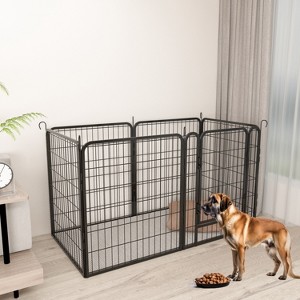 KTMBDW Dog Playpen for Indoor Use - Stress-Free and Safe Play, Heavy Duty 32 Inch Dog Pen for Puppies, Small and Medium Dogs, Black - 1 of 4