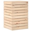 vidaXL Laundry Basket 17.3 in.x17.3 in.x26 in. Solid Wood Pine - 2 of 4