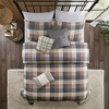 Sapphtopaz Bedding Comforter Set Quilt Set Cabin Farmhouse Style Classic Plaid Pattern Herringbone Quilt Set 6 Piece - 4 of 4