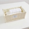 Anna-Kaci Rectangular Quilted Storage Box with Soft Sides and Label Accent 4.7x11x6.3in - 2 of 3