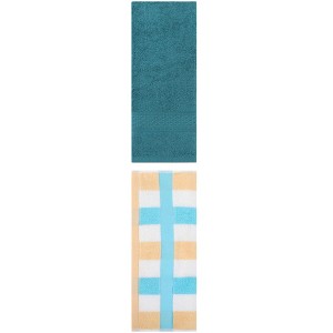 REGALWOVEN Cotton Absorbent Soft Decorative Hand Towels 13" x 30"/13" x 29" 2 Pcs - 1 of 4