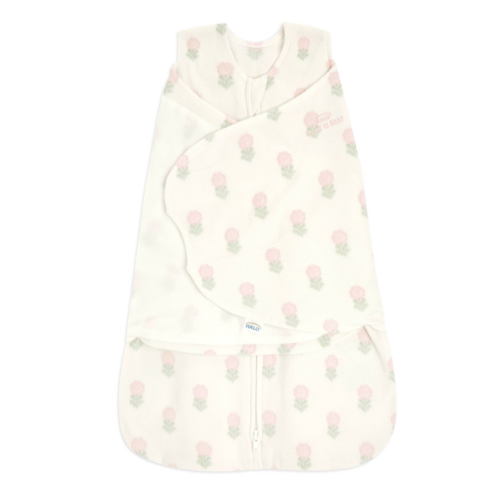 Photos - Other Textiles HALO Innovations Microfleece Sleepsack Swaddle Wrap - Flower - Newborn