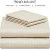 LuxClub 4-7 PC Microfiber Striped Performance Sheet Set, Soft Cooling Eco-Friendly Bed Sheets with 18in Deep Pockets - 2 of 4