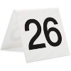 Juvale Set of 25 Acrylic Table Numbers for Wedding, Plastic Tent Cards Numbered 26-50 for Restaurants, Banquets, Receptions, 3 x 2.75 x 2.5 In - 3 of 3
