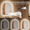 Arched LED Bathroom Mirror, 24"x36" Gold Bathroom Mirror with 3 Colors Lights-Anti-Fog, Dimmable-LED Mirror for Bathroom, Black - 2 of 4