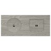47.24"3-in-1 Coffee Table with Ice Bucket and Fire Pit,Gray - 4 of 4