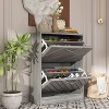 Famapy Entryway Shoe Cabinet With Flipped Drawers - image 3 of 4