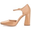 Journee Womens Hesster Mary Jane Mid Block Heel Square Toe Pumps - 2 of 4