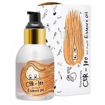 Elizavecca Cer-100 Hair Muscle Essence Oil (3.38 oz) Leave In Hair Treatment Oil Serum for Dry and Damaged Hair