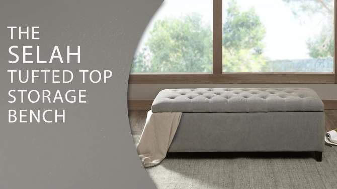 Tufted Top Storage Bench, 2 of 9, play video