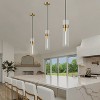 CityFurn 1-Light Gold Pendant Light with Clear Glass Shade - 4 of 4