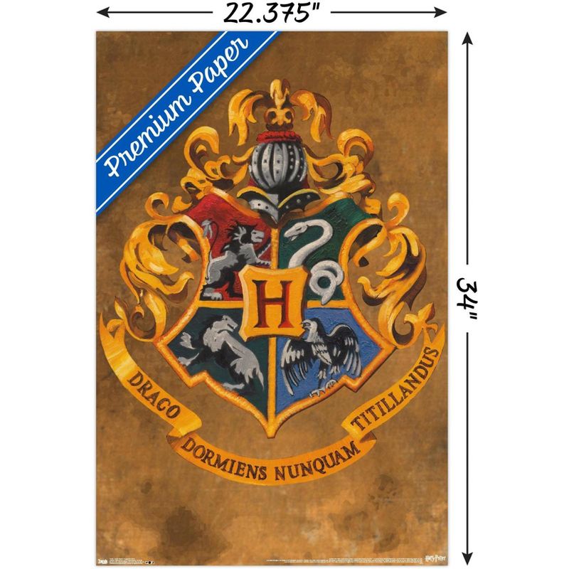 Trends International The Wizarding World: Harry Potter - Hogwarts Crest Unframed Wall Poster Prints, 3 of 6