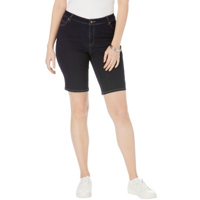 Jessica London Women's Plus Size True Fit Stretch Denim Bermuda Short