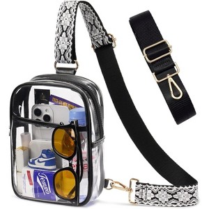 3-in-1 Stadium Bag, Convertible Sling Backpack Fanny Pack & Crossbody Purse with 3 Pockets - 1 of 4