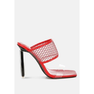 Salween Clear Embellished Square Toe Women Heels - 1 of 4