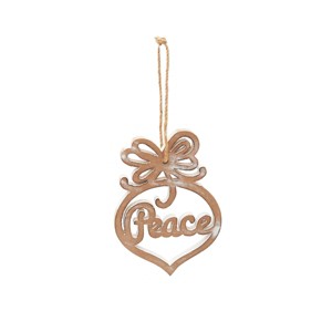 Gallerie II MDF Disc W/Peace Ornament - 1 of 4