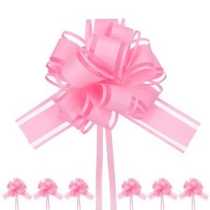 Unique Bargains Plastic Glossy Appearance Waterproof Gift Wrapping Pull Bows 20 Pcs - 1 of 4