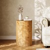 Tribesigns Farmhouse End Table for Small Spaces, Modern Plant Stand, Accent Cocktail Table for Living Room, Bedroom, Wooden Pedestal Natural - 3 of 4