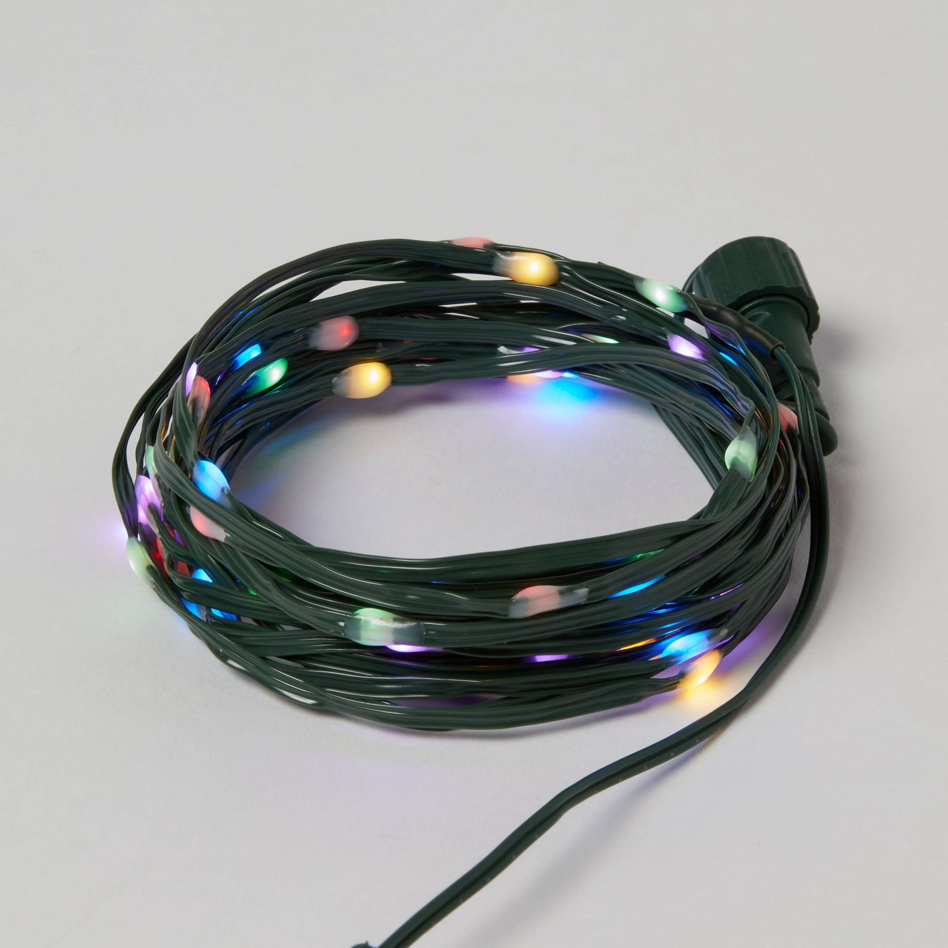 50ct LED Heavy Duty Dewdrop Christmas Indoor Fairy String Lights with Green Wire - Wondershop™