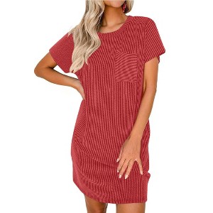chinese dress ladies JOAU Long Nightgown, Womens Round Neck Long Sleeve Loungewear Oversized  Sleepwear Loose Fit Casual Print Long Maxi Dresses Pink at Amazon Women's  Clothing store main image 1