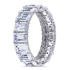EVERLY JEWELRY | Sterling Silver 15 CT TGW Emerald Cut Cubic Zirconia Eternity Ring - 2 of 4