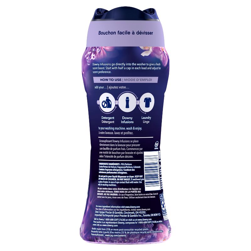Downy Infusions Calm Lavender & Vanilla Bean Scent In-Wash Booster Beads, 3 of 12