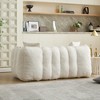 Vynxaria BEIGE Soft beanbag chair comfortable square recliner sofa - 2 of 4