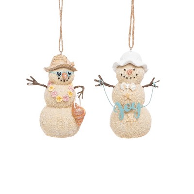 Gallerie II Sandy Snowman Ornament A/2