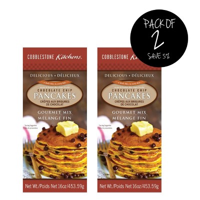 Cobblestone Kitchens 16 oz Chocolate Chip Pancake Mix - Pack of 2