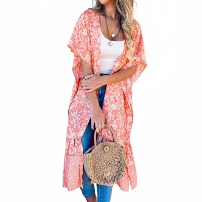 Women's Tasha Floral Duster - Amoli