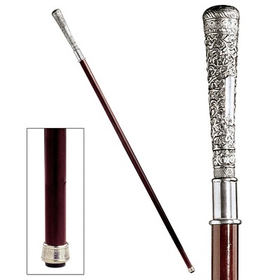 Design Toscano The Padrone Collection: Bachelor Pewter Walking Stick