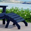WestinTrends Dylan Outdoor Patio HDPE Adirondack Ottoman Footrest - 2 of 4