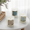 3pk Votive Candle Gift Set - Jade Waters and Rainwater Lily and Fresh Linen and Sea Salt - Threshold™ - 2 of 3